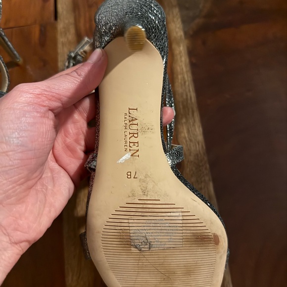 Ralph Lauren Women's Gabriele Heel Sandal Pump Size 7 - Picture 4 of 7